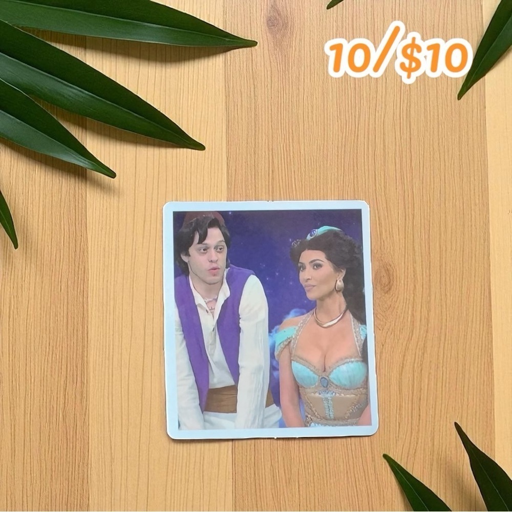 Kim & Pete Aladdin SNL Skit Sticker